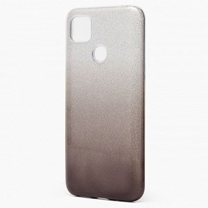 Чехол-накладка SC097 Gradient для "Xiaomi Redmi 9C" (black/silver)