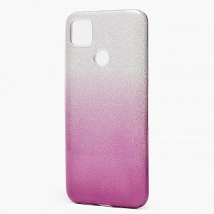 Чехол-накладка SC097 Gradient для "Xiaomi Redmi 9C" (black/silver)