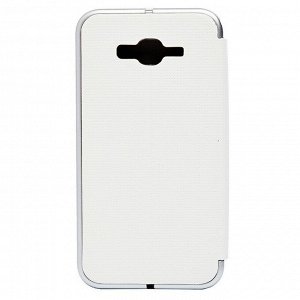 Чехол-книжка Brera Like Me для "Samsung SM-J701 Galaxy J7 Neo" (white/silver) откр.вбок