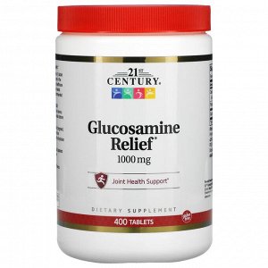21st Century, Glucosamine Relief, 1000 мг, 400 таблеток