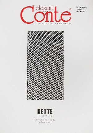 Колготки Rette Micro  (Conte)  в мелкую сеточку, однородные по всей длине, с ластовицей