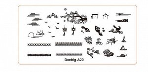 Пластина для стемпинга DXEBIG-A 20