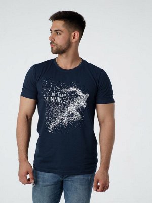 Футболка мужская Running / Темно-синяя