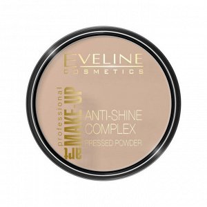 EVELINE Пудра минеральная матирующая с шелком "Art. PROFESSIONAL Make-up", тон 35 золотисто-бежевый