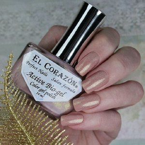 .Active Bio-gel Color gel polish 2023  1Shimmer-2023-Св-коричн с золот шиммером