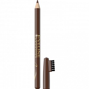 EVELINE Карандаш для бровей контурный  EYEBROW PENCIL - светлый коричневый