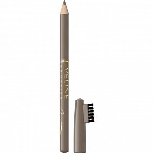 EVELINE Карандаш для бровей контурный  EYEBROW PENCIL - коричневый