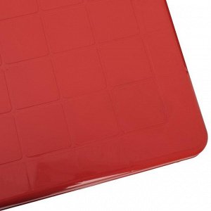 Стол квадратный "Элластик" красный, 85 х 85 х 74 см