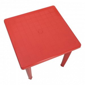 Стол квадратный "Элластик" красный, 85 х 85 х 74 см