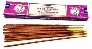 Благовония Satya Nag Champa Mystic Yoga 15 гр. (10 шт.)