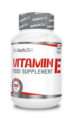 Витамин Е Vitamin E 200 mg. Biotech USA 100 таб.