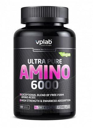 Комплекс аминокислот Ultra Pure Amino 6000 Vplab 120 таб.