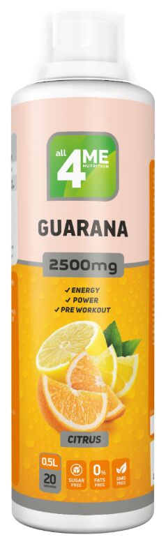 Гуарана концентрат со вкусом цитрусовых Guarana Concentrate 2500 mg citrus 4ME Nutrition 500 мл.