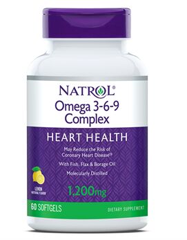 Омега 3-6-9 Omega 3-6-9 Сomplex Natrol 60 капс.