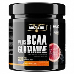 Комплекс аминокислот BCAA+Glutamine со вкусом грейпфрута grapefruit Maxler 300 гр.