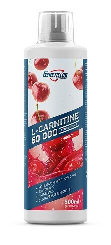 Жиросжигатель Карнитин со вкусом вишни L-Carnitine Concentrate 60000 cherry GeneticLab 500 мл.