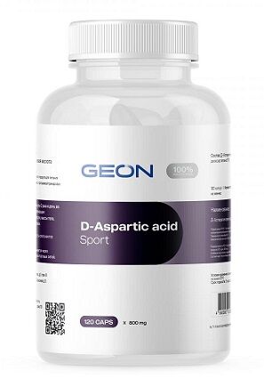 Д-аспарагиновая кислота D-aspartic acid GEON 120 капс.