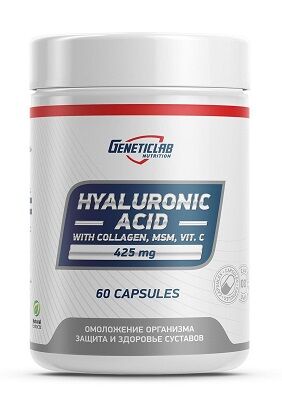 Гиалуроновая кислота Hyaluronic Acid 425 mg GeneticLab 60 капс.