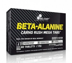 Аминокислота Бета-Аланин Beta-Alanine Carno Rush Mega Olimp 80 таб.