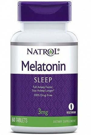 Мелатонин от бессоницы Melatonin 3 mg. Natrol 60 таб.