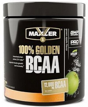Комплекс аминокислот BCAA 100% Golden со вкусом яблока apple Maxler 210 гр.
