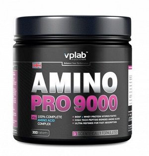 Комплекс аминокислот Amino Pro 9000 Vplab 300 таб.