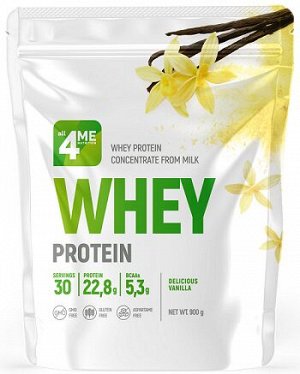 Протеин сывороточный со вкусом ванили Whey Protein delicious vanilla 4ME Nutrition 900 гр.