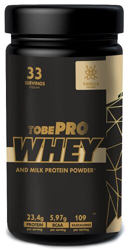 Протеин сывороточный со вкусом ванили Whey and Milk Protein Powder Vanilla TOBEPRO 1 кг