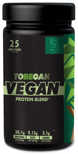 Изолят соевого белка Мятный чай Vegan Protein Blend Mint Tea TOBEGAN 1 кг