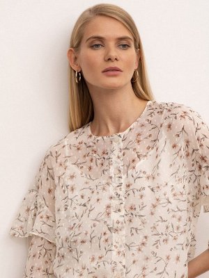 Блузка с цветочным принтом B2621/primavera