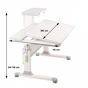 Растущий стол RIFFORMA-90 с полкой