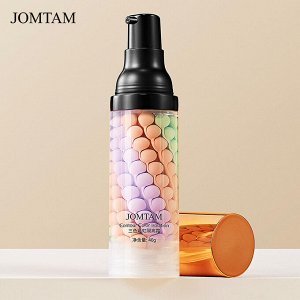 JOMTAM, Трехцветная выравнивающая Основа под макияж (розовый/зеленый/фиолетовый) Isolation Three Color Grooming, 40 гр