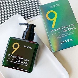 060033 "MASIL" 9 Protein Perfume Silk Balm Несмываемый протеиновый бальзам для поврежденных волос 180мл 1/72