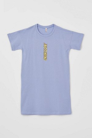 DEFACTO Платье-футболка с короткими рукавами и принтом на спине для девочек
