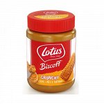 Lotus Biscoff Brotaufstrich Crunchy 380g - Бельгийская паста на основе бисквитного печенья с хрустяшками
