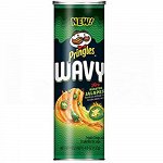 Pringles Wavy rosated Jalapeno 137g - Рифленые Принглс с жаренным перцем халапеньо. Острые