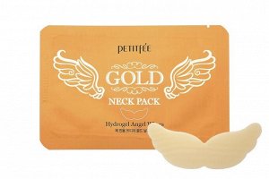 Маска для области шеи Petitfee Gold Neck Pack Hydrogel Angel Wings