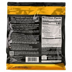 California Gold Nutrition, изолят сывороточного протеина со вкусом ванили, 2270 г (5 фунта)