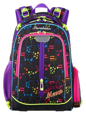 2308 Комплект школьный рюкзак + мешок для сменной обуви STERNBAUER, 42х28х18см
