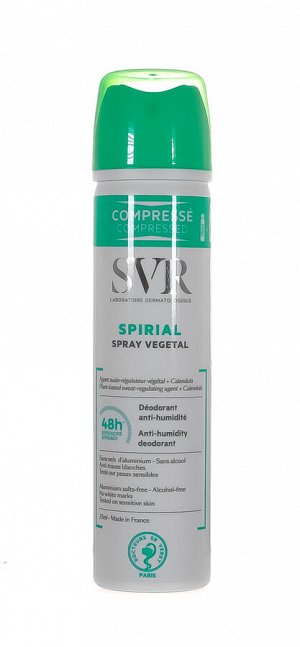 СВР Растительный спрей-дезодорант, 75 мл (SVR, Spirial)