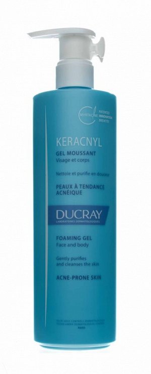 Дюкрэ Очищающий гель для лица и тела, 400 мл (Ducray, Keracnyl)