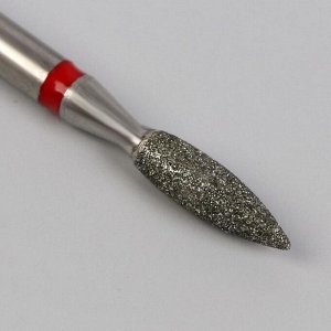 Фреза алмазная для маникюра «Пламя», мелкая зернистость, 2,1 ? 8 мм