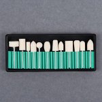 Фрезы войлочные для маникюра в органайзере, 12 шт