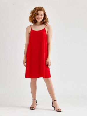Платье-трапеция с открытоой спиной od-631-1 красное