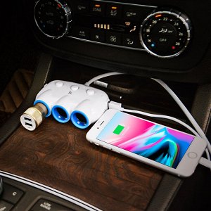 Разветвитель прикуривателя Hoco Car Charger C1