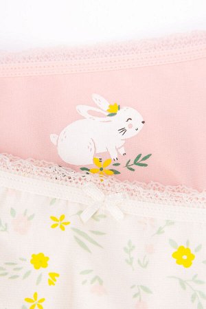 Трусы/ уп(Весна-Лето)+girls (светло-розовый, мелкие цветы)