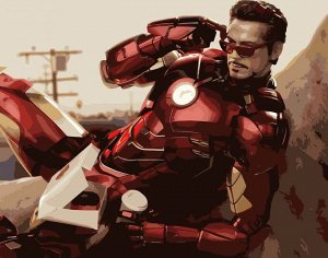Картина по номерам на холсте "Iron Man"