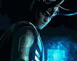 Картина по номерам на холсте "Loki"