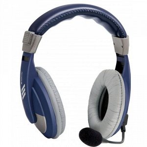 Гарнитура Defender Gryphone HN-750 BLUE Регулят. громк., 2м кабель