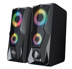 Колонки  Активные Qumo Blade AS001, 2.0, 15 ВТ, объемное звучание, RGB подсветка